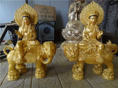 鼎泰雕塑(多圖)-鑄銅文殊普賢-江西文殊普賢