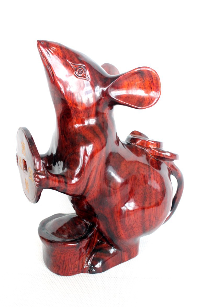 【十二生肖 木雕工藝品老鼠 招財(cái)鼠 風(fēng)水?dāng)[件 一本萬(wàn)利 生日禮品CQ】?jī)r(jià)格,廠家,圖片,木質(zhì)、竹質(zhì)工藝品,如皋市下原鎮(zhèn)振新紅木工藝品廠-