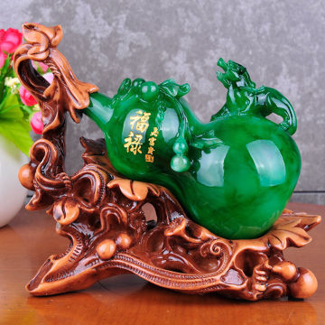 【楚漢翠玉葫蘆中式擺件家居裝飾招財(cái)實(shí)用創(chuàng)意禮品樹脂工藝品批發(fā)】義烏市倍坤工藝品商行 - 產(chǎn)品庫